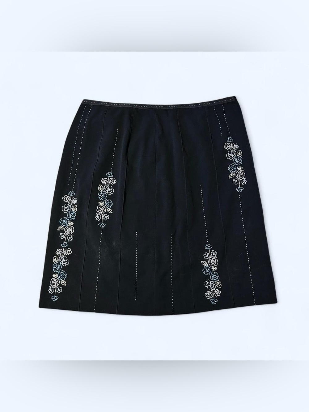 Y2K Fairy Floral Black Skirt by Loft!